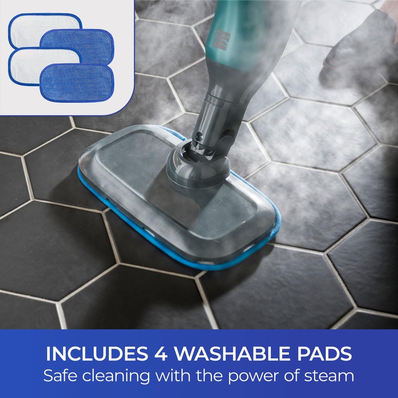 Kenmore KP1010 Steam Mop Textile Pads, 4 Washable Pads for