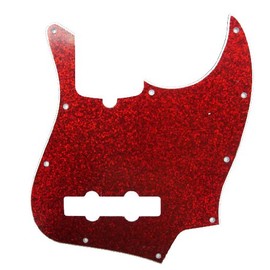 D’Andrea Jazz Bass Pickguards for Electric Guitar, Red Sparkle