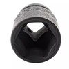 24mm 6-Point Shallow Impact Socket 1/2" Drive CR-V Steel Black