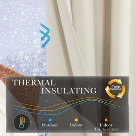 KGORGE Window Curtains for Living Room, Short, Set of 2, 120 x 90 cm (H x W), Panel Curtain, Opaque Blackout Curtains with Eyelets, Beige Kitchen Curtains, Light Beige