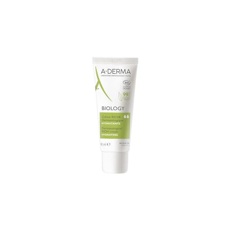 ADERMA, Biology Crema Hidratante Ligera Dermatológica, Para Piel Frágil Normal