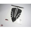 BIKE-label 502980 Tank Pad Motorcycle Protection Sticker Carbon Look Black