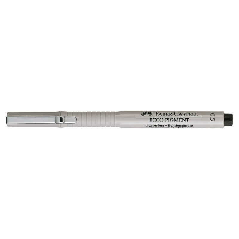 Faber Castell 166599 0.5 mm Ecco Pigment Fibre-Tip Pen -