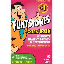 Flintstones Multivitamínico Niños + Extra Hierro 90 Capsulas
