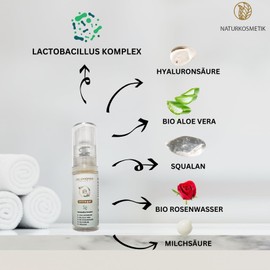 NEU Intimpflege für Damen von Dr. Iphöfer | Neuartige wirkungsvolle probiotische Natukosmetik für den äußeren Intimbereich der Frau bei Intimgeruch Jucken - 5ml