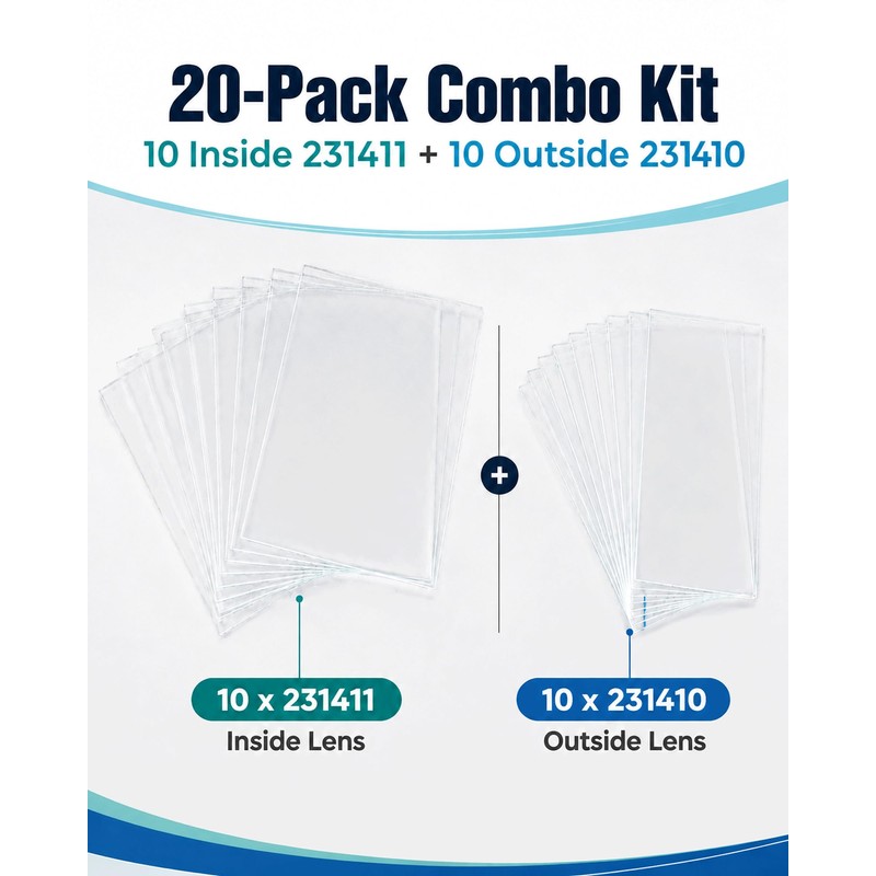 20-Pack 231410 Inside Lens & 231411 Front Cover Lens Replacement