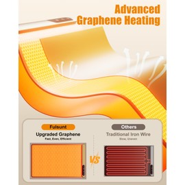 FULSUNT Warming Mat for Food, Rapid Heating Electric Warming Tray with 3 Temperature Settings, Portable Nano Silicone Food Warmers for Parties, Buffets, Gatherings, Kitchen Warming Mat for Countertop