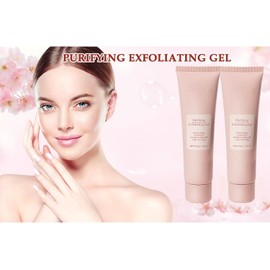 Gel exfoliante purificante,limpiador facial exfoliante,hidratante,suave,gel limpiador exfoliante for todo el cuerpo,limpia la suciedad y la grasa.(2pcs)