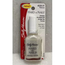 Sally Hansen Hard As Nails Nail Polish - 4520-31 Platinum - 0.45 oz HTF Rare