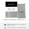 WDZAYXC Retro Round Metal Frame Sunglasses for Men and Women,