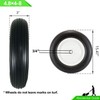 4.80/4.00-8" Flat Free Tire Wheelbarrow Tire with 3/4 & 5/8