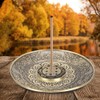 Round Shape Bronze Incense Burners, Incense Holder, Catcher 9‑hole Flower