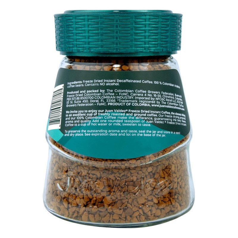 Juan Valdez Decaffeinated Freeze Dried Coffee 3.5 OZ - Premium