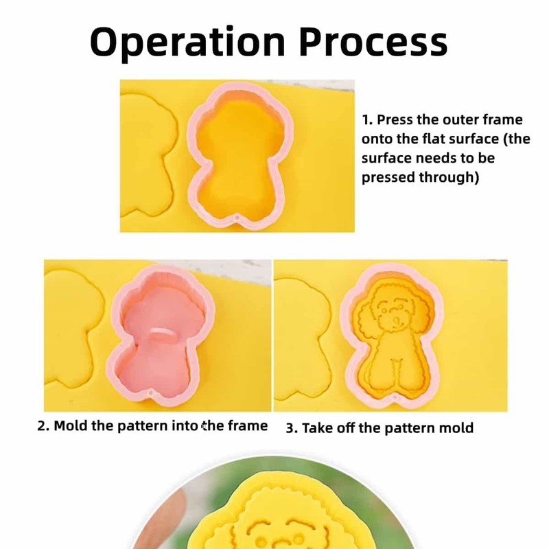 Eidoct 8PCS Cookie Cutters Shapes Baking Set Moulds Cookie Cutters