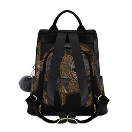 ALAZA Boho Crescent Moon Dreamcatcher Backpack Purse for Women Anti Theft Fashion Back Pack Shoulder Bag