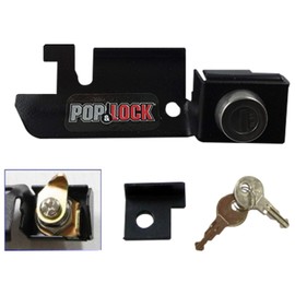 POP & Lock – Manual Tailgate Lock for Ford F150, Fits 1987 to 1996, Works with Factory Plastic Handle, Anti Theft, Truck Tailgate Lock Replacement, Easy to Install, Made in The USA (Black, PL2310)