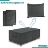 WISCLASS Garden Furniture Cover, Waterproof, Windproof, Garden Table Cover, Large
