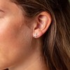 DUR O5152 Women's Starfish Stud Earrings Made of Sterling Silver