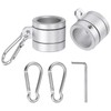 sourcing map 2pcs Flag Pole Rings, Aluminum Alloy Flagpole Rings