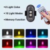 Mttzone 8PCS Wireless RGB LED Strobe Light Car Bike Motorcycle