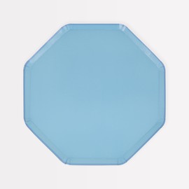 Meri Meri - Placas laterales azules de aciano (paquete de 8)