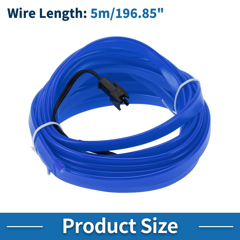A ABSOPRO 5m EL Wire Cable LED Glow String Light