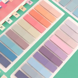 Poggapp 180 Colors Books Tabs for Annotating,Sticky Tabs Clear Sticky Notes, Morandi Page Markers for,(3600Pcs) Easy Install Easy to Use