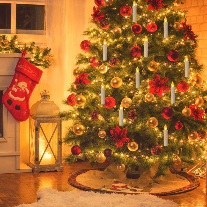 USB LED Candle Lamp Warm White LED Flameless Christmas Candle