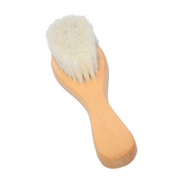 SAFIGLE Natural Wool Baby Hair Brush Comb Bath Shampoo for Infant Soft Handle Easy to Carry