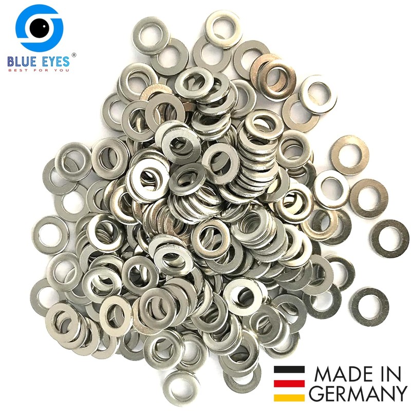 Blue Eyes Flat Washers Made of Stainless Steel DIN 125