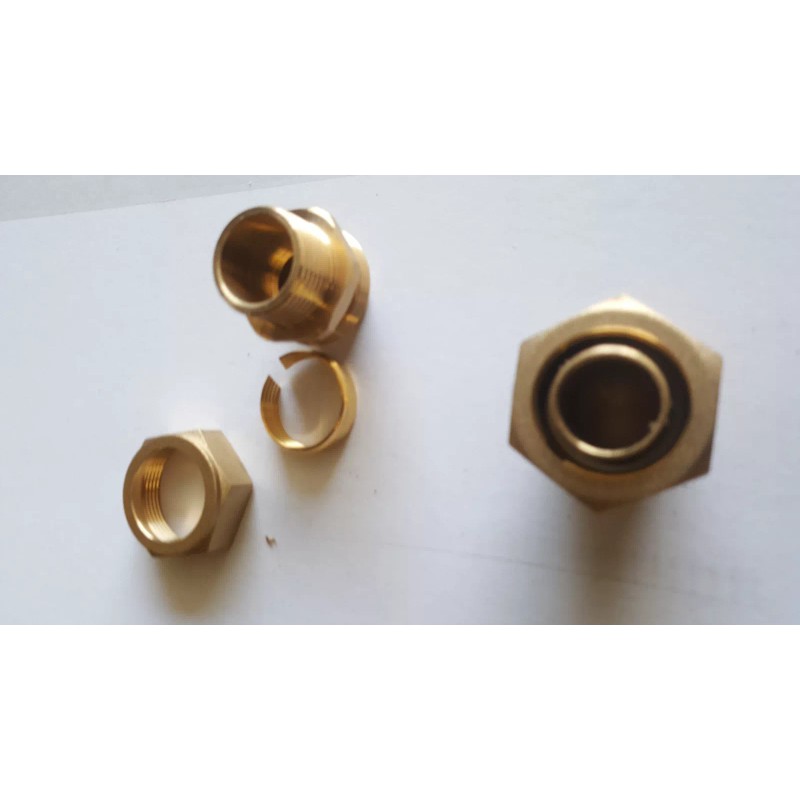 American Royal kitec compression fitting coupler 1",kytec fitting 1",pex al