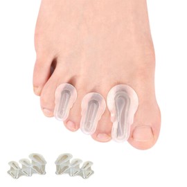 足指サポーター 足指分け器 外反母趾サポーター 外反母趾用分趾器 男女兼用 足指用 両足セット 透明