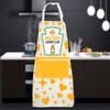 JNIAP Yellow Mustard Kitchen Apron Yellow Mustard Lover Gifts Mustard