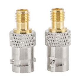 Ausla BNC zu SMA -Adapter, Kupfermaterial, 2pcs -Antennenverbinder, 50 Ω Impedanz, für Funkgeräte und RF Geräte