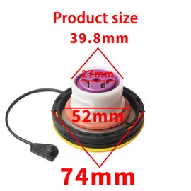 JNNJ Car Fuel Cap LR053666, Diesel/Petrol Fuel Cap Replacement, Car Fuel Tank Cap Replacement, Oil-Resistant Fuel Tank Cap Diesel Fuel Cap Replacement Car Parts (Diesel Version)