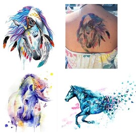 Horse Tattoos Temporary Tattoos Fake Tattoos Horse 3