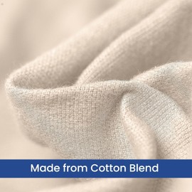 Linteum Textile Cotton Blended Hospital Patient Bath Blanket, Bed Bath Sheet, Twin Blanket Lightweight Thermal Utility Blankets (2-Pack, 70x90 in, 1.4 lb.) Unbleached