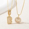 Alphabet Pendant Full Diamond Rock Candy 26 Letters Necklace for