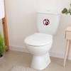 Do not throw toilet bowl sticker 6 round stickers 9.5cm