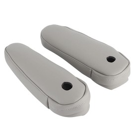 FZJDSD 2 fundas de piel gris para reposabrazos de asiento compatibles con Lexus RX300 RX330 RX350 2003 2004 2005 2006 2007 2008 2009 con diseño de cierre