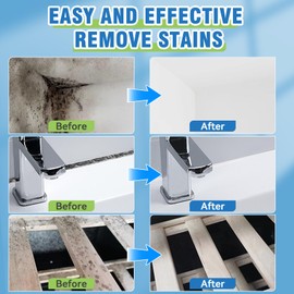 Wall Cleaner Spray, Household Mold Stain Cleaning Spray Deep Clean, All-Purpose Cleaner Spray for Tiles, Walls, Ceiling, Deck, Wood, Brick, Showers, Kitchen, Sink, Grout, Washing Machine Gasket