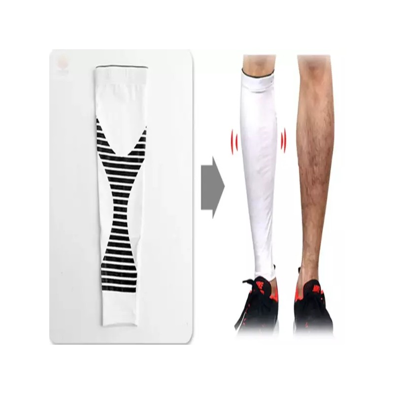 육프로컬렉션 종아리 보호대 화이트 M 남자종아리압박밴드 Luxpro Collection Calf Protector