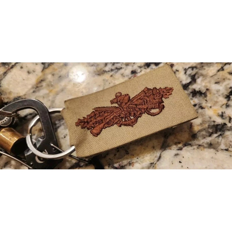 U.S. Navy Seabee Combat Warfare Pin Key Chain/ Bag Tag