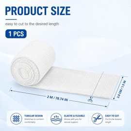 1 x mesh bandage, tube bandage, arm, leg, mesh tube bandage, tubular compression bandage, elastic tube bandage, mesh bandage for small limbs (wrist, elbow)