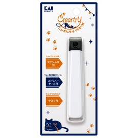 Kai HC4001 Claire Tree Nail Clipper, New Standard Nail Clipper, M, Curved Blade, Hand/Feet
