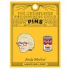 Warhol and Soup Can Enamel Pin Set - Strong Rubber