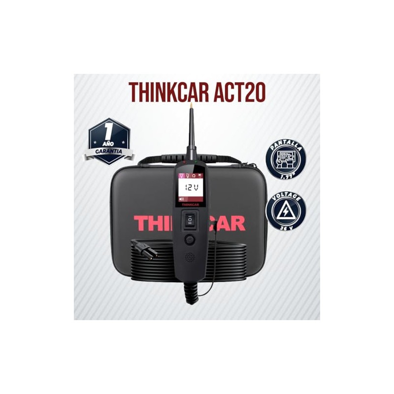 THINKCAR ACT20 Probador de Circuitos Eléctricos Automotriz, Comprobador de Voltaje