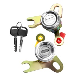 2Pcs Door Lock Cylinder Fit for Toyota Camry Celica 1.8L 2.2L L4 3.0L V6 1997 1998 1999 2000 2001 Replace 69051-33140 69051-33150 69052-33140 69052-33150, Left & Right Side, with 2 Keys