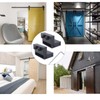 Joyangy Barn Door Roller Stopper Hardware, 2PCS 41×7mm/1.61"×0.28"(L×W) Flat Track