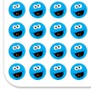 Sesame Street Cookie Monster Face Planner Calendar Scrapbooking Crafting Stickers